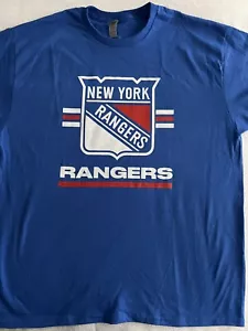 NY RANGERS SHIRT SGA XL MSG T SHIRT LANCIO NEW YORK NHL HOCKEY VERIZON - Foto 1 di 5
