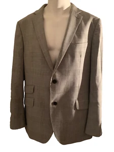 Banana Republic Blazer Hahnentritt 2 Knopfleiste schwarz braun grau weiß 48R Wolle - Bild 1 von 10