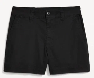 Old Navy Everyday Shorts-Size 6-Twill Chino-Black-Pockets-Casual-Preppy - Picture 1 of 8