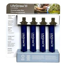LifeStraw Personal Water Filter 4Pack Hiking Camping Travel Emergency New Sealed