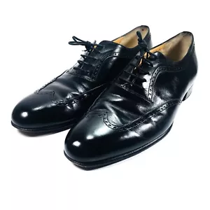 Salvatore Ferragamo Studio Wingtip Schuhe Flügelspitze Herren Größe 10 B Made in Italy - Bild 1 von 8