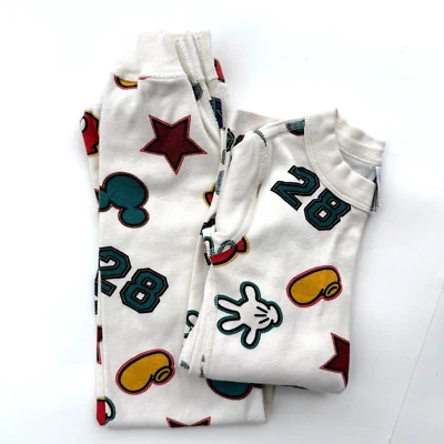 Hanna Anderson x Disney Mickey Mouse Pajama Set Organic Cotton US Size 5 - Image 1 of 4