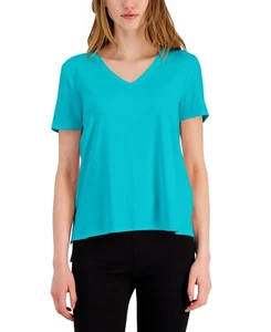 MSRP $30 Alfani V-Neck T-Shirt Teal Size 2XL - Picture 1 of 1
