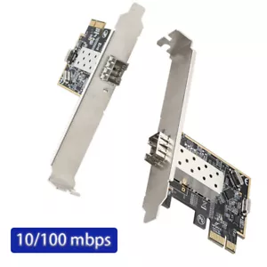 PCIE Network Card Adapter Ethernet PCIe 100M Fiber lan Card SFP Splitter Adapter - Picture 1 of 6