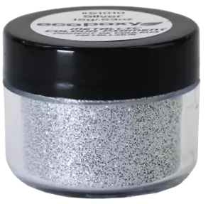 EcoPoxy Glitter Colorati in Poliestere - Argento - 15g - Foto 1 di 1