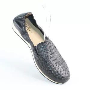 Mocassini Sesto Meucci Tg 11 M Nero Cestino Tessuto Pelle Slip On Comfort - Foto 1 di 11