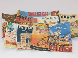 Dolls House 1:12 Scale Miniature, Vintage Posters, Bicycle, Toy shop, Garage x 8 - Picture 1 of 9