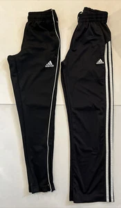 2 Adidas pants (Youth medium 10-12 yrs) 1 slim & 1 loose fit - side pockets - Picture 1 of 17