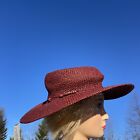 UNIVERSAL THREAD GOODS Brand New Straw Fedora Cowboy Hat NWT Burgundy ❤️blt7m75