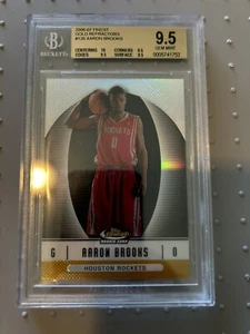 2006-07 Topps feinster Goldrefraktor Aaron Brooks 04/50 Karte #97 RC BGS 9,5 - Bild 1 von 3