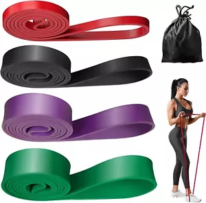 Resistance Bands Pull Up Heavy Duty Assisted Exercise Tube - Gym & Home Workout - Picture 1 of 32