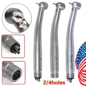 USA Dental Pulsante Alta Velocità Manipolo 2/4 Fori Generatore Elettrico Cartuccia LED - Foto 1 di 25