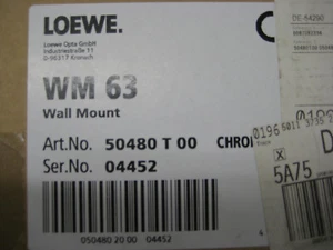Loewe Wall Mount WM 63, Art.No.: 50480 T 00 - Bild 1 von 1