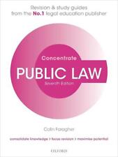 Public Law Concentrate: Law Revision and Study Guide by Colin Faragher (English)