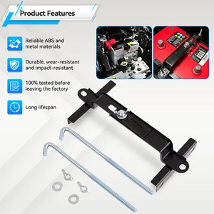 9'' 23 CM Adjustable Car Crossbar Battery Hold Down Bracket Holder Storage US - Bild 1 von 10