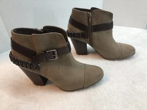 Carlos Santana braune Macomb Damen-Stiefeletten Westerncore Größe 8,5 Blockabsatz - Bild 1 von 24