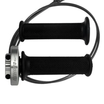 Accossato silver quick throttle control grips black Kawasaki Ninja 400 2018-2019 Foto 1 de 4