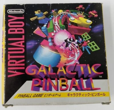 Nintendo Virtual Boy Galactic Pinball Japan Version w/ Box and Manual 8376 SP - Image 1 of 4
