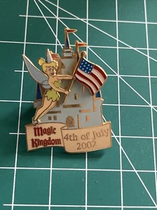 Tinker Bell - Cinderella Castle Magic Kingdom LE3500 Flag July 4th Disney Pin A - Picture 1 of 5