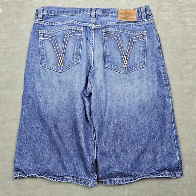 Pantalones Cortos Ecko Unltd Para Hombres 36 Denim Sueltos Patinador Años 90 Y2K Hip Hop Pantalones Cortos Rhino 36x13 Foto 1 de 4