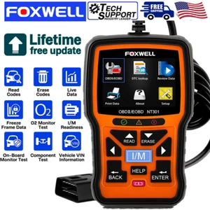Foxwell NT301 OBD2 Scanner Code Reader OBD II Check Engine Car Diagnostic Tool