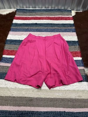 Liz Claiborne Collection Rosa Cintura Alta Plisado Cinturón Lazos Mujer’s 8 28x7” Foto 1 de 4