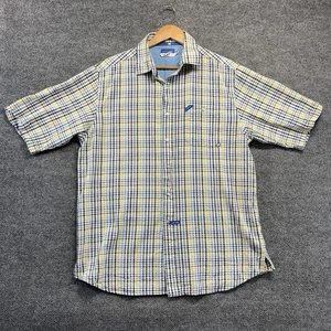 Ecko Unlimited Shirt Men Large Multicolor Seersucker Short Sleeve Button Up - Picture 1 of 9