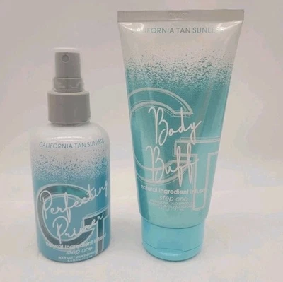 California Tan Sunless Perfecting Primer Spray 6 oz and Body Buff 6 oz Set - Image 1 of 4