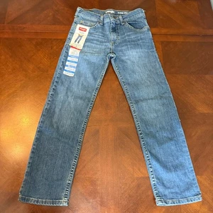 Pantalones de mezclilla Wrangler Five Star para niños talla 10 regular clásicos calce recto elásticos - Imagen 1 de 13