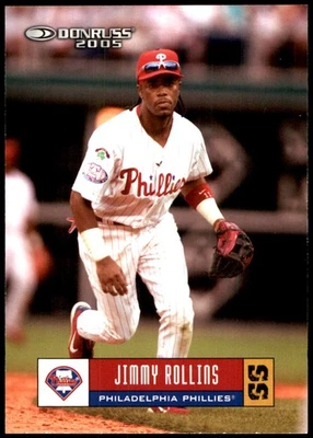 Jimmy Rollins 2005 Donruss #296 Phillies MLB LEER ENVÍO GRATUITO AutographDen Foto 1 de 2