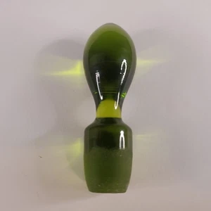 VINTAGE BLENKO 3,25" OLIVGRÜN GLAS KARAFFE NUR STOPFEN - Bild 1 von 13