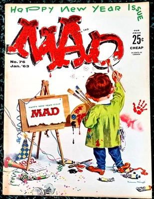 MAD Magazine #76 Jan 1963! FINE+/VERY FINE 7.0! SHARP! SUPER-TIGHT! $0.99 Start! - Image 1 of 4