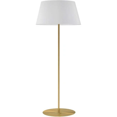 Dainolite Lighting GTC-R631F-AGB-WH Gretchen Floor Lamp Aged Brass - Image 1 of 3