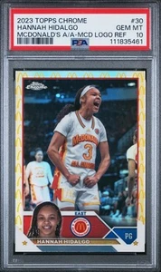 23/24 Topps Cromo McDonald's AA Hannah Hidalgo Logo SP RC Refractor PSA 10 RARO - Imagen 1 de 2