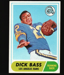 1968 Topps Football #2 - Dick Bass - Los Angeles Rams  68-121 - Picture 1 of 2