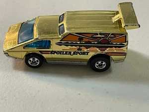 Hot Wheels Spoiler Sport Gold Chrome Vintage Rare 1976 Mattel Made In Hong Kong - Picture 1 of 6