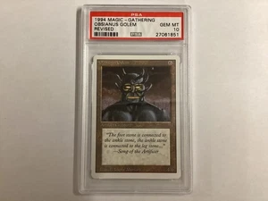 MTG Revised OBSIANUS GOLEM PSA 10 (1851) Graded Power - Picture 1 of 3