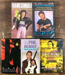 Gitarrenanleitung & mehr VHS DVD Video Posten 5 Paul Gilbert Gambale Satriani - Bild 1 von 2