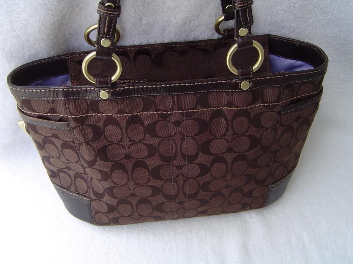 Coach Gallery Tote Brown for sale | eBay Coach Gallery Tote Brown for sale | eBay