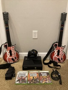 Xbox 360 S Console 4GB + Pacchetto Guitar Hero + Chitarre + Giochi. Testato!! - Foto 1 di 13
