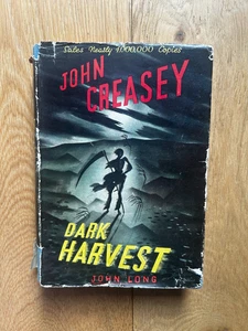 Dark Harvest by John Creasey (Published John Long undated appears 1st Ed) HBDJ - Picture 1 of 12