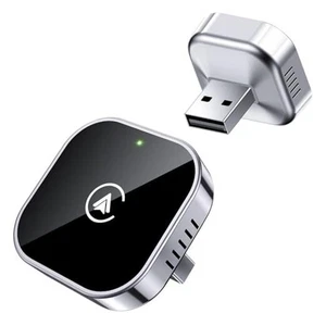 2 in 1 Wireless CarPlay and Android Auto Adapter, Easy Setup Plug and Black - Picture 1 of 7