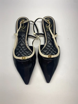 Sam Edelman Mujer Cohen Negro Cordón Punta Punta Plana Talla 6.5 Foto 1 de 4