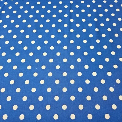 21" Dots White on Royal Blue VIP Cranston White Polka Dots - Image 1 of 3