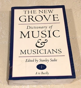 THE NEW GROVE DICTIONARY OF MUSIC AND MUSICIANS - VOL. 1 -STANLEY SADIE, PB 1995 - Picture 1 of 14