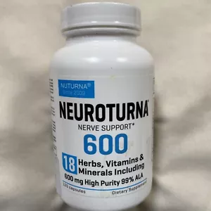 Nuturna Proprietary Blend NEUROTURNA 600 - 120 Capsules Exp 09/26 - Picture 1 of 4