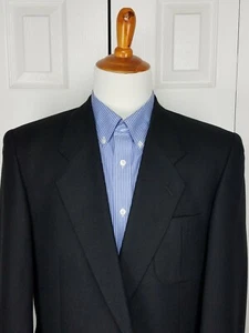 Countess Mara Mens Black Blazer Sports Coat Suit Jacket Size 44L - Picture 1 of 12