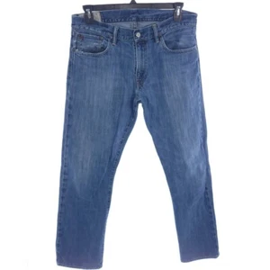 Polo Ralph Lauren Herren Größe W34 x L32 Baumwolle gerades Bein einfarbig blau Denim Jeans - Bild 1 von 9