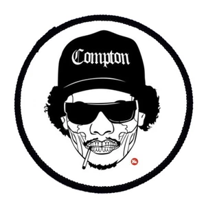 Parche Circular Impreso - Fácil Dibujo E Blanco y Negro Coser Insignia en 3 tamaños - Imagen 1 de 1