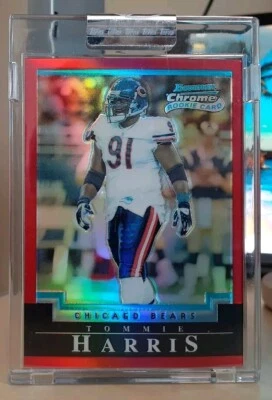 2004 Bowman Chrome Red Refractor /210 Tommie Harris #112 Rookie OKLAHOMA SOONERS - Image 1 of 2